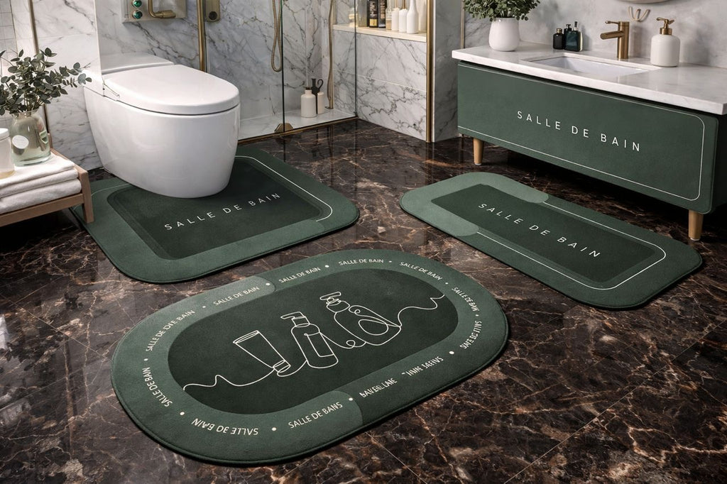 Tapis de bain trois pièces